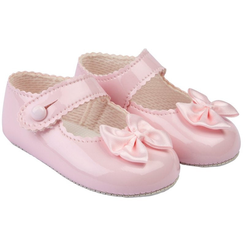 Baypod pink bow pram shoe